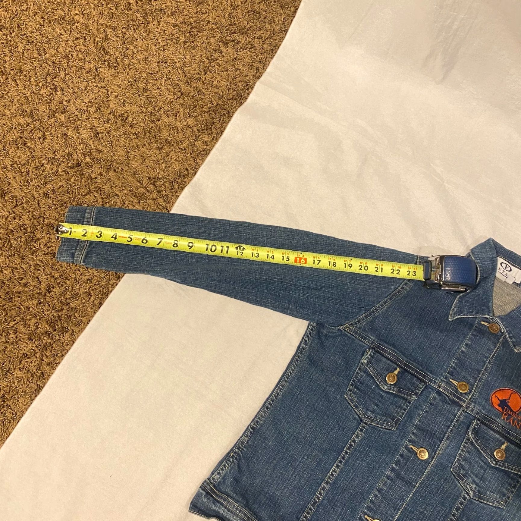 Denime Timber Creek Ranch Women's Western Vantage Denim Jean Jacket Small Size 28" / US 6 / IT 42 - 4 Thumbnail