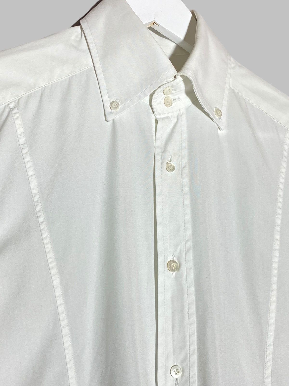 Gucci Vintage Gucci White Button Up Dress Shirt Rare Size US M / EU 48-50 / 2 - 3 Thumbnail
