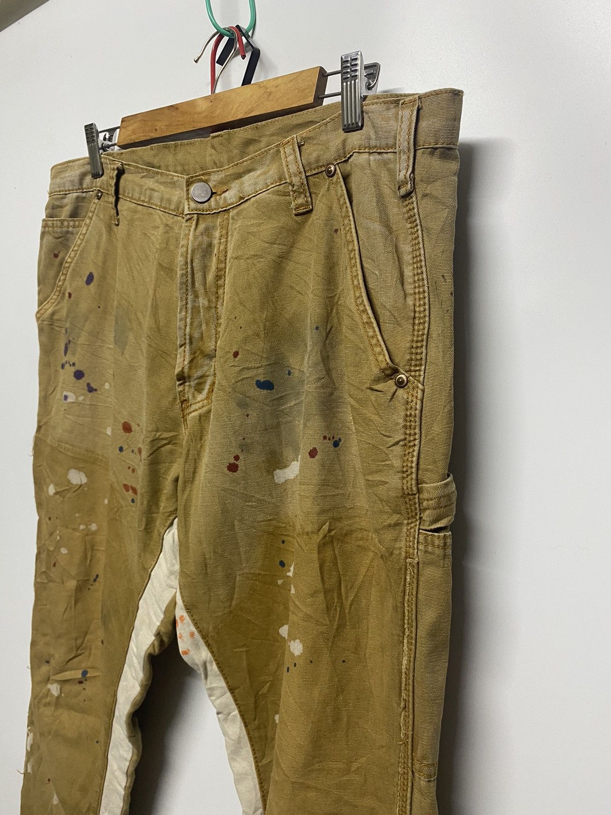Japanese Brand × MNML MNML Japanese Brand Distressed Carpenter Bootcut Pants Size US 36 / EU 52 - 9 Thumbnail