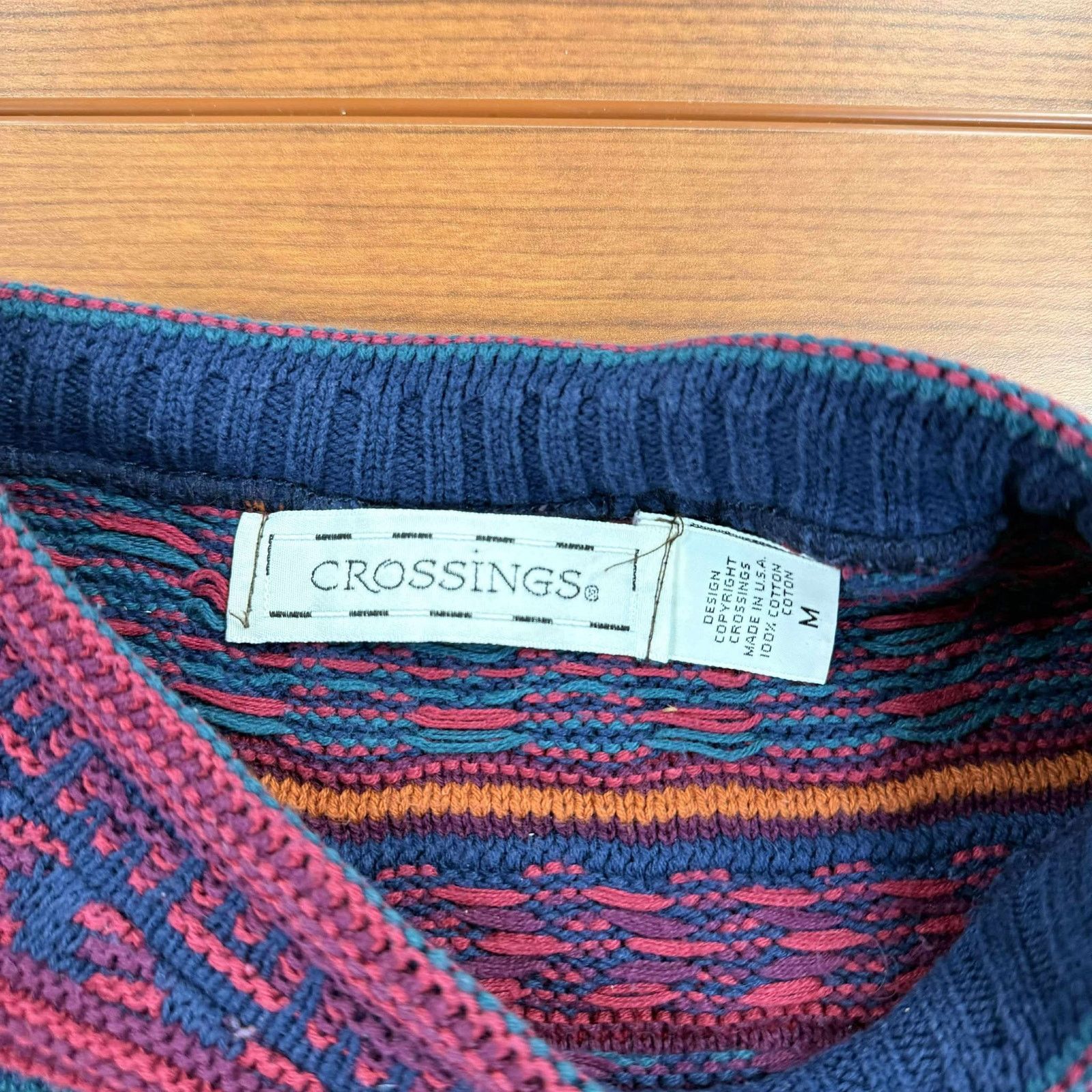 Other Crossings Sweater Retro Textured 3D Knitted Pullover Sweater Size US M / EU 48-50 / 2 - 2 Thumbnail