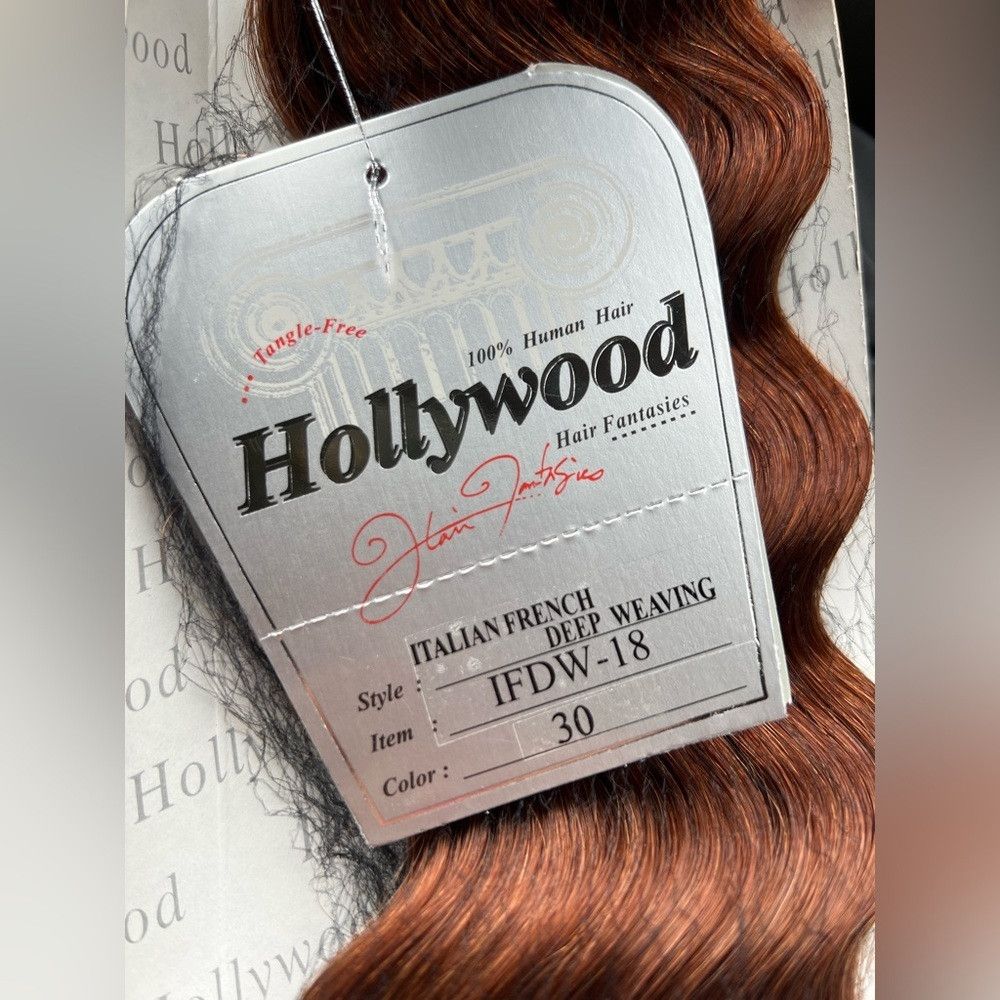 Other 100% Human hair Italian French Deep Weaving -Copper Red #3 Size ONE SIZE - 5 Thumbnail