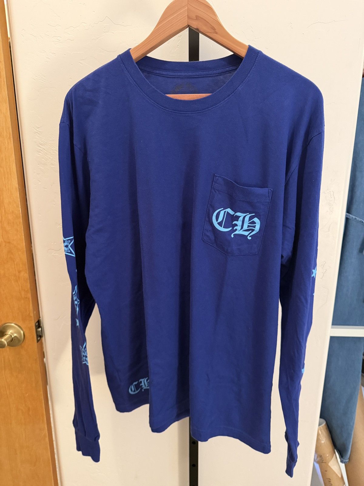Chrome Hearts Chrome Hearts Blue Star Long Sleeve Size US XL / EU 56 / 4 - 1 Thumbnail