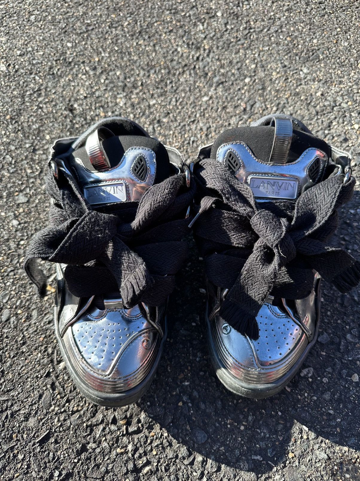 Lanvin Lanvin Curb Sneaker Black/Mirrored Size US 10 / EU 43 - 17 Thumbnail