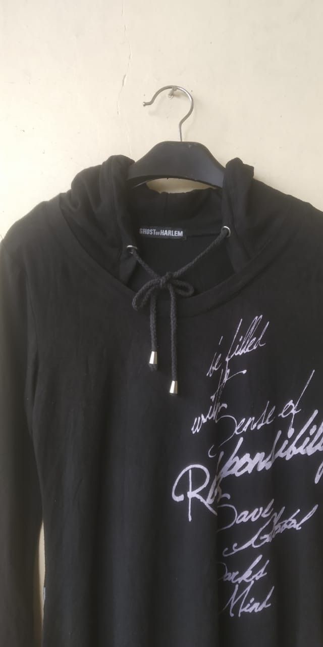 Japanese Brand Ghost of harlem hoodi longsleeve Size M / US 6-8 / IT 42-44 - 2 Thumbnail