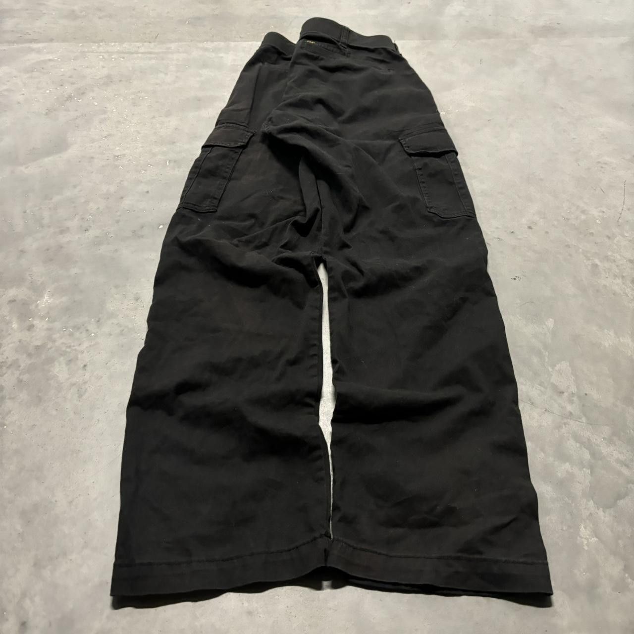 Japanese Brand × Vintage Crazy Vintage Y2K/2000s Grunge Black Skater Workwear Cargo Pants! Size US 34 / EU 50 - 4 Thumbnail