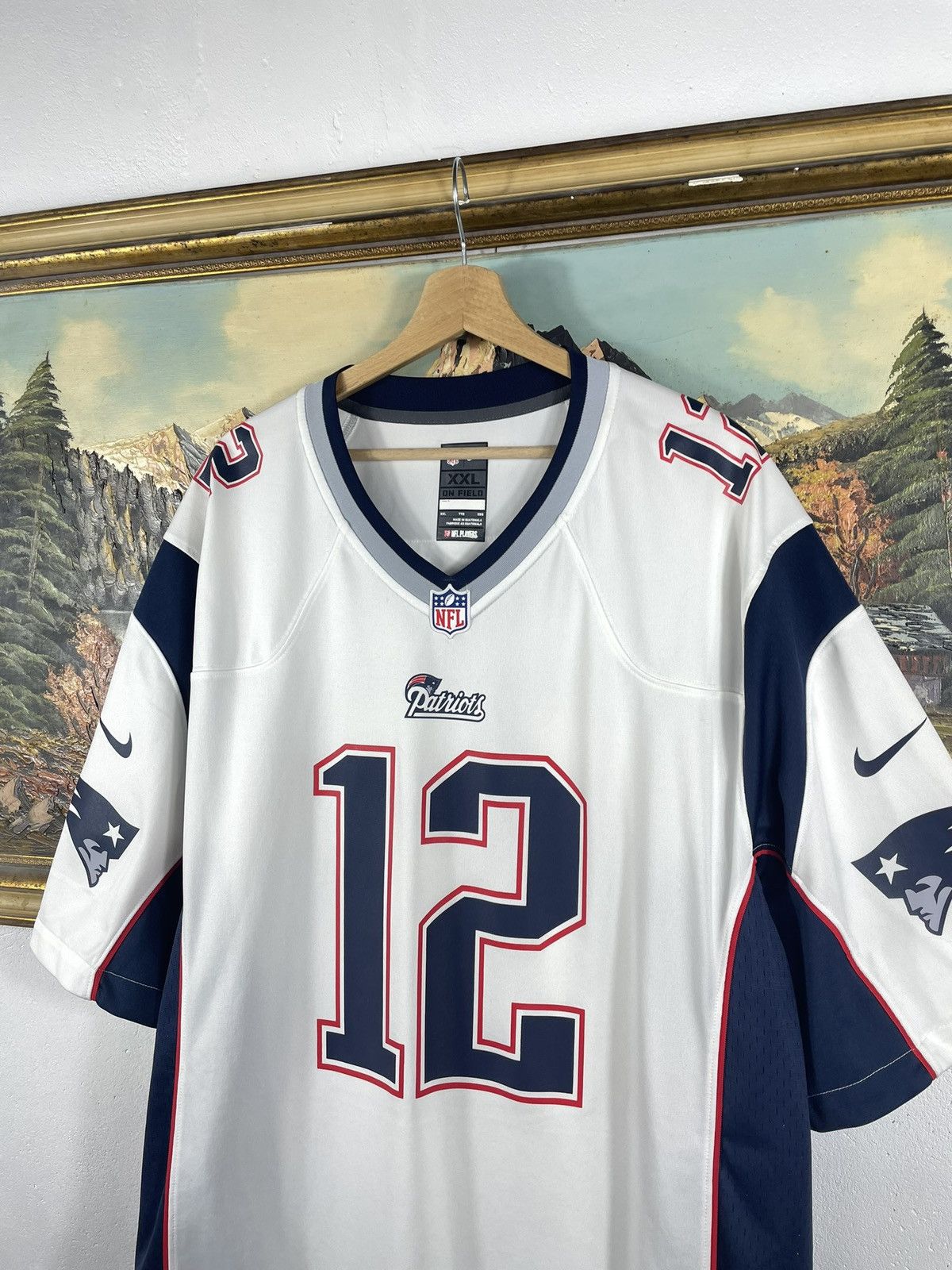 NFL × Nike Nike NFL Patriots Jersey Short Sleeve Brady 12 Size US XXL / EU 58 / 5 - 4 Thumbnail