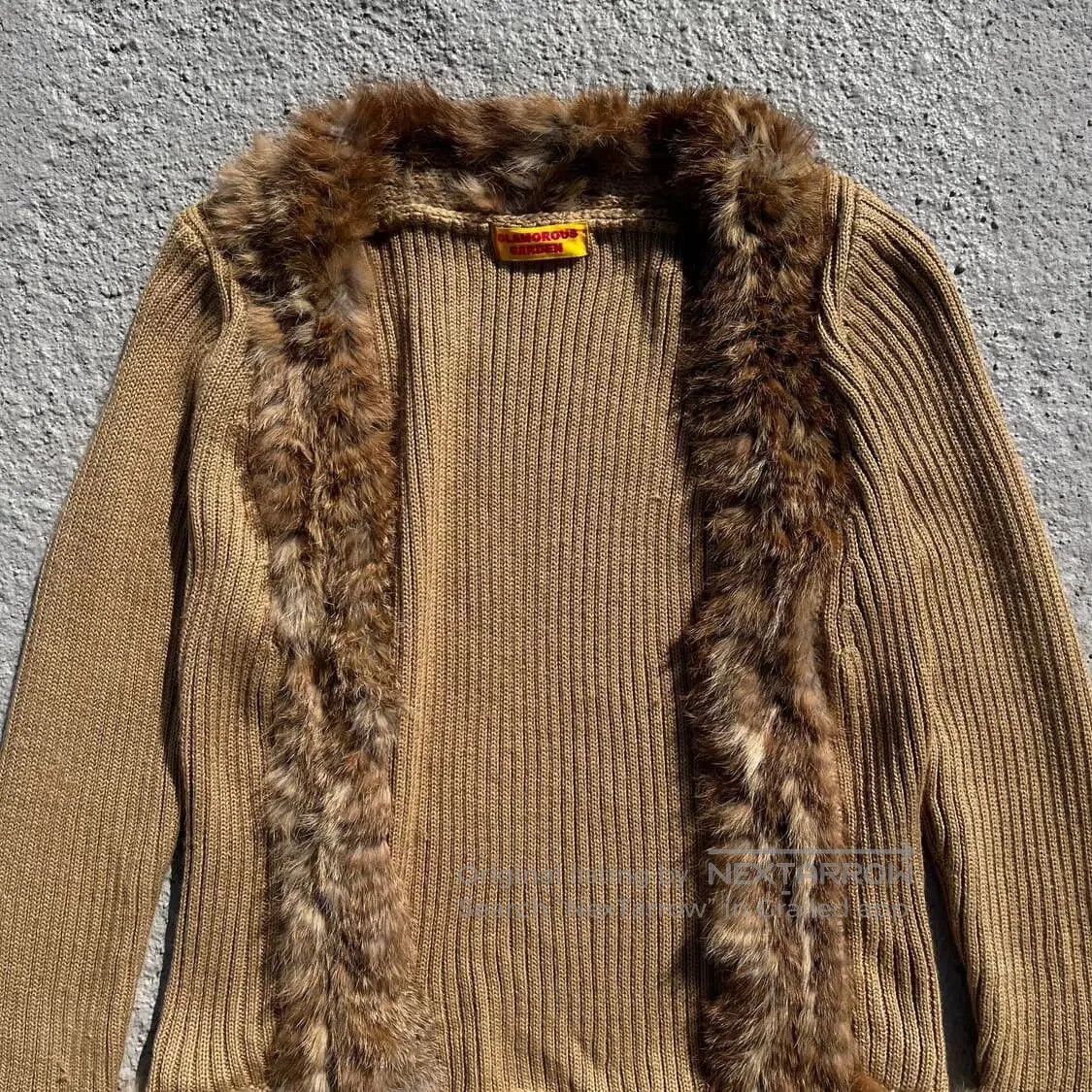 Vintage Glamorous Vintage Knit Cardigan Jacket. Size S / US 4 / IT 40 - 4 Thumbnail