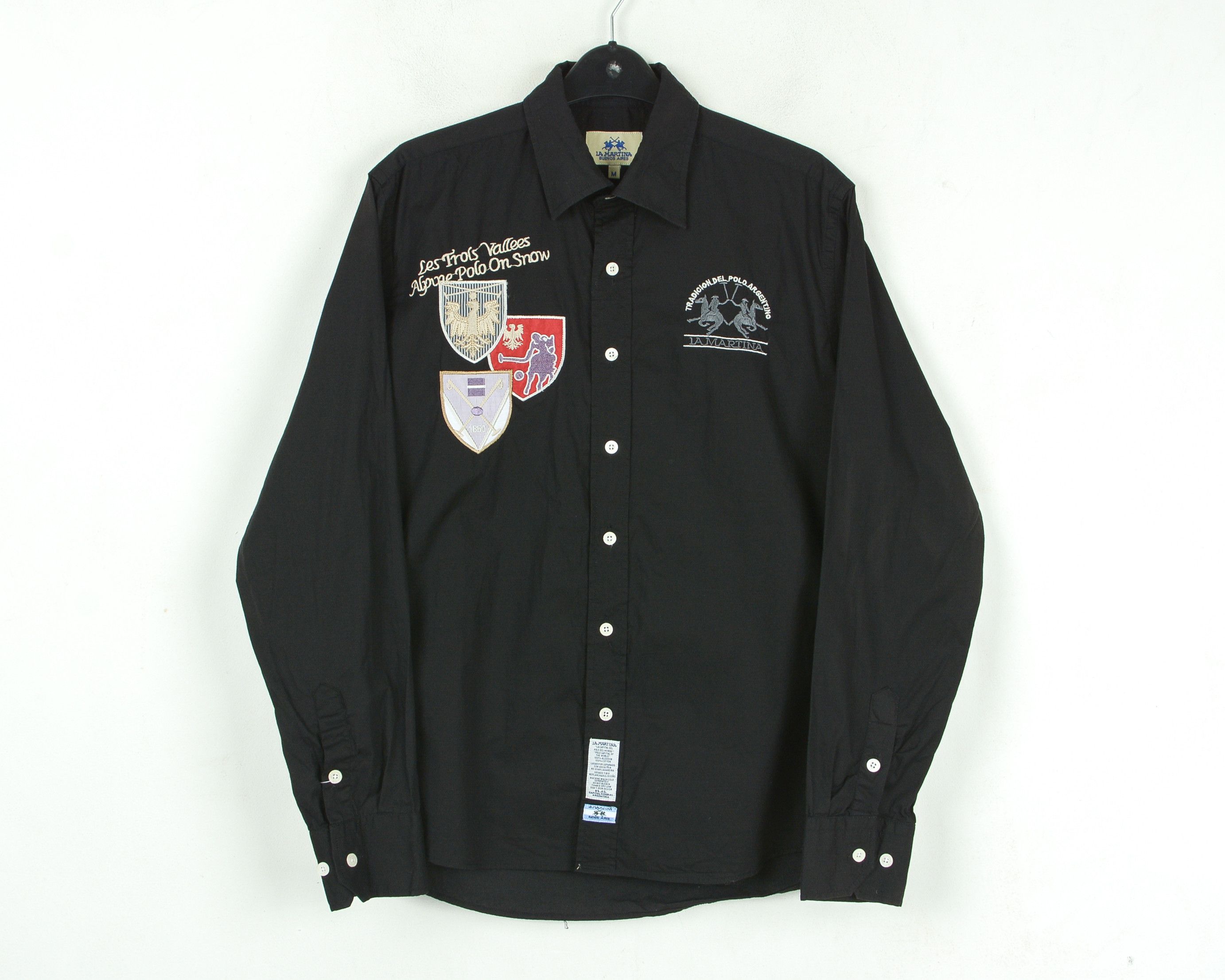 Designer × La Martina M Button Up Shirt Embroidered Long Sleeved Casual Dress Size US M / EU 48-50 / 2 - 1 Thumbnail