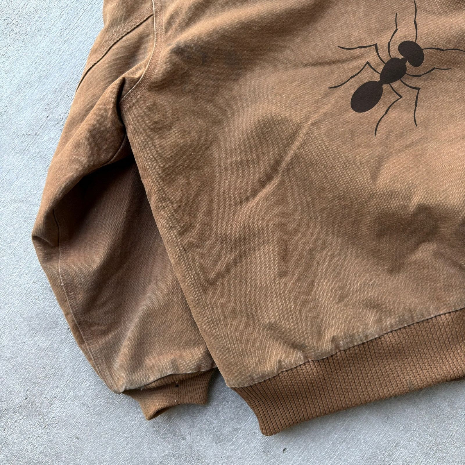 Carhartt × Vintage Carhartt J130 BRN brown hooded work wear jacket Size US L / EU 52-54 / 3 - 7 Thumbnail