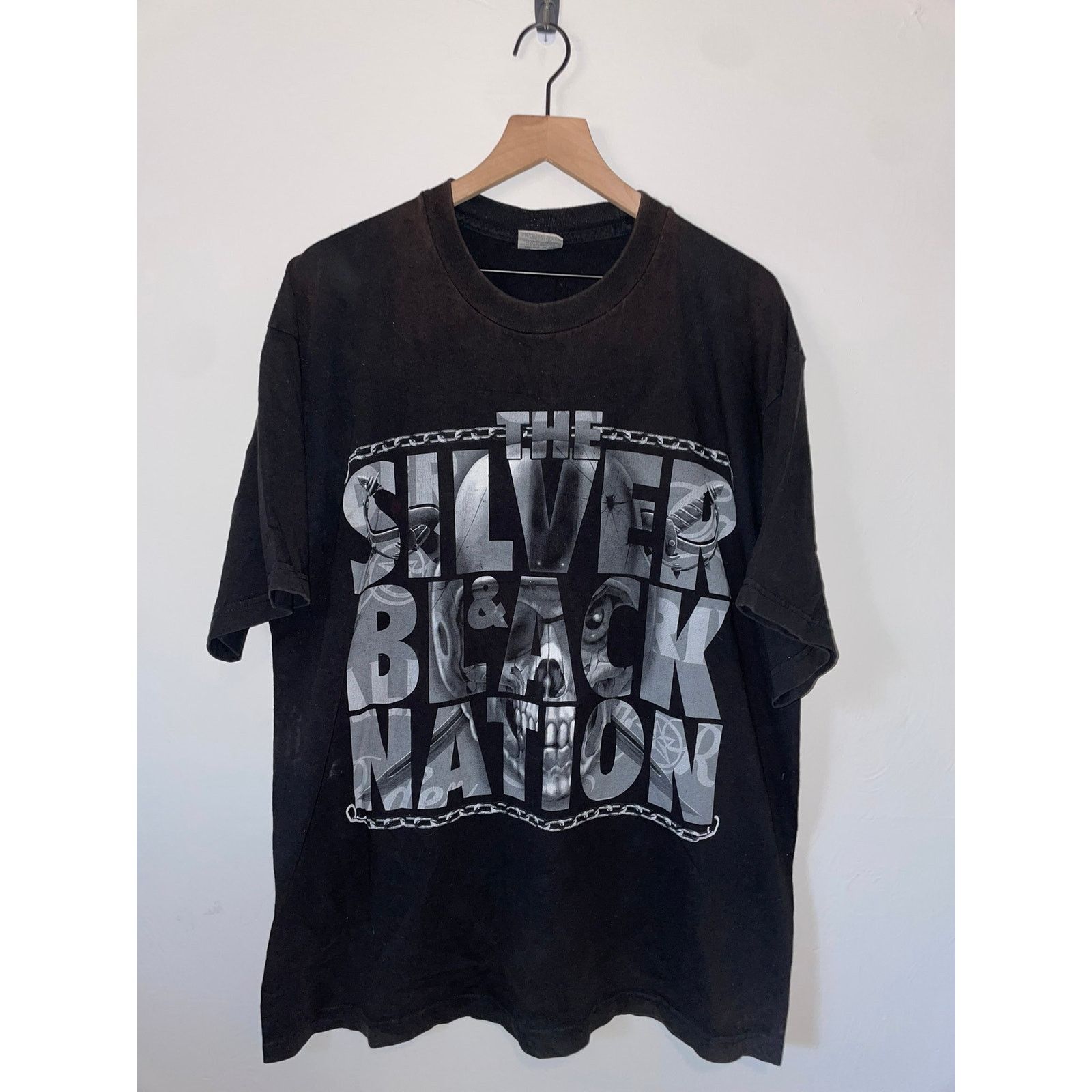 NFL Las Vegas Raiders Shirt The Silver & Black Nation NFL Tee 2X Size US XXL / EU 58 / 5 - 1 Thumbnail