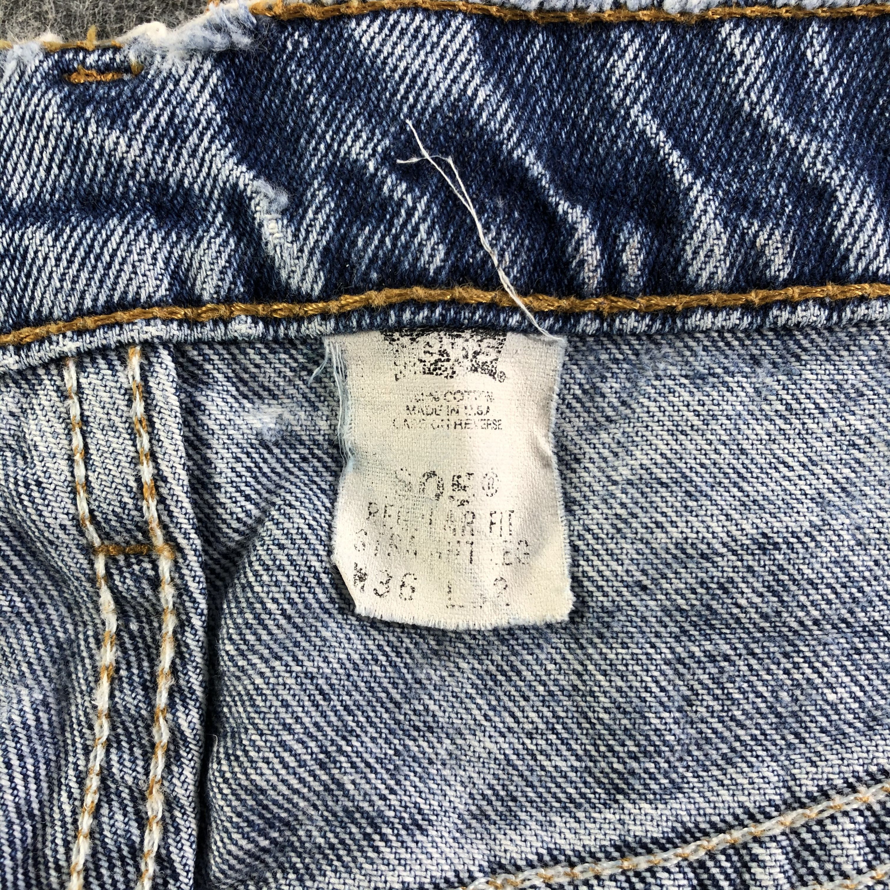 Levi's Vintage 90s Blue Wash Levis 505 Jeans-J3073 Size US 35 - 10 Thumbnail