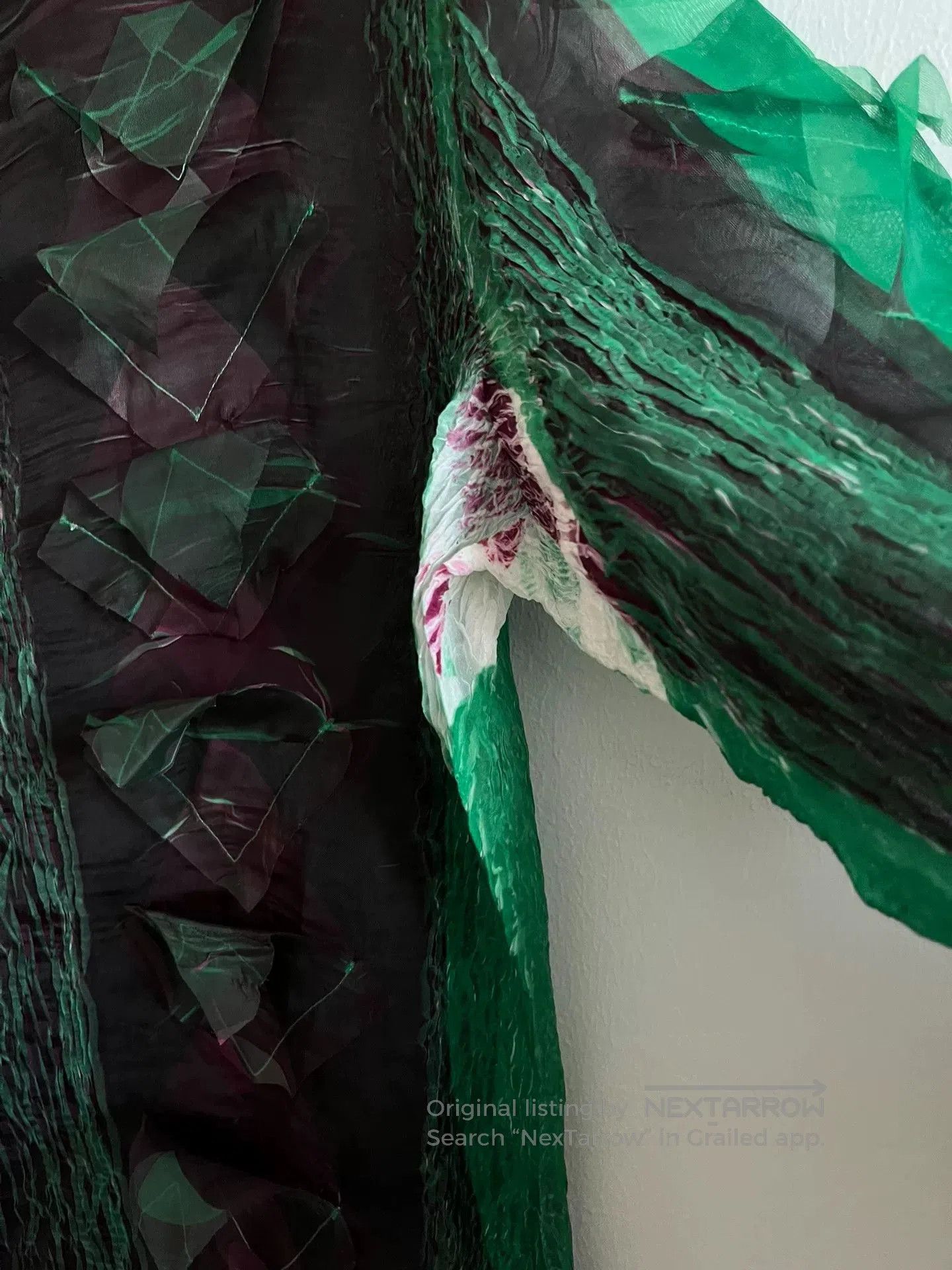 Other YOSHIKI HISHINUMA Green Mesh Top. Size L / US 10 / IT 46 - 3 Thumbnail