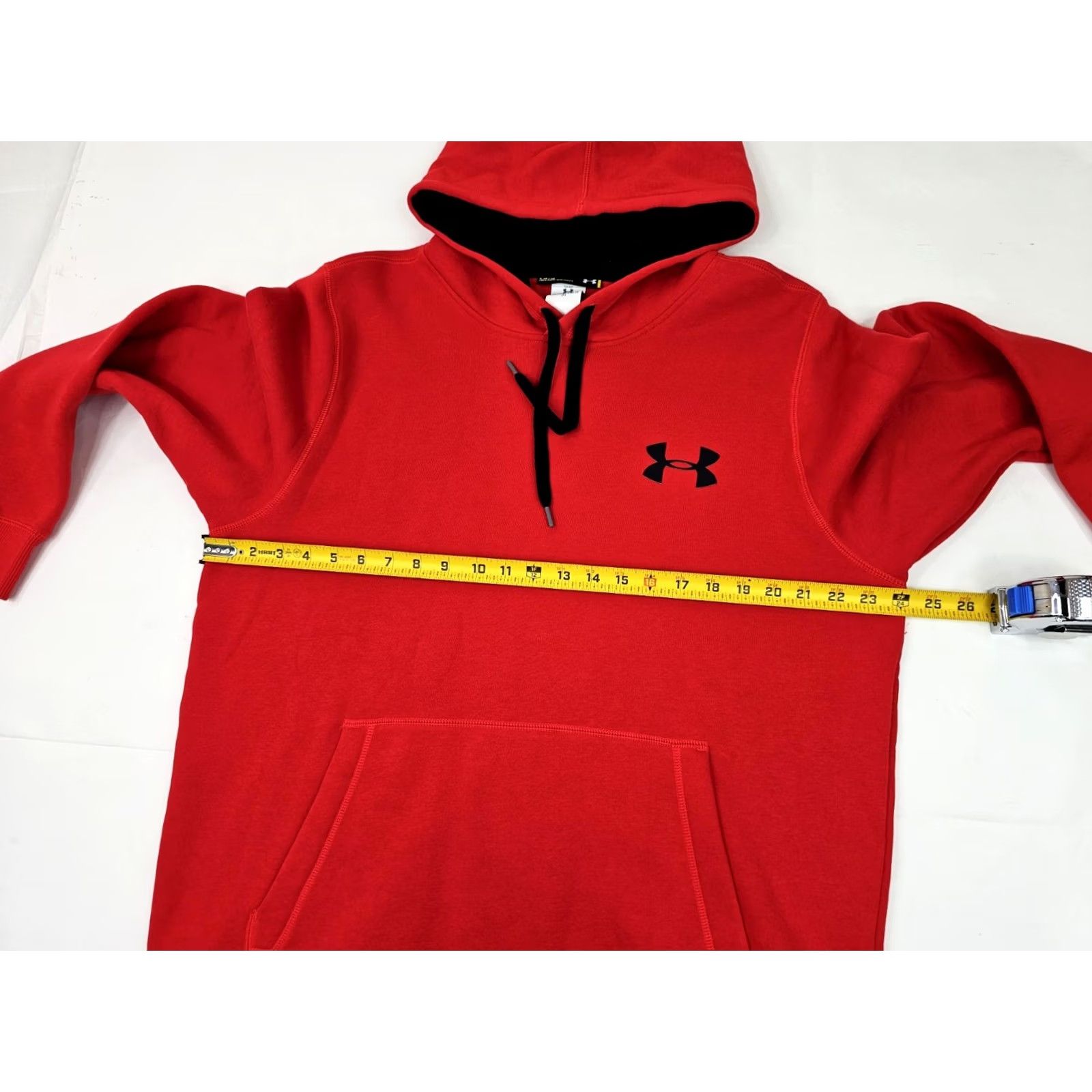 Under Armour Under Armour Team Rival All Season Gear Fleece Pullover Hoodie Men L Red EUC Size US L / EU 52-54 / 3 - 3 Thumbnail