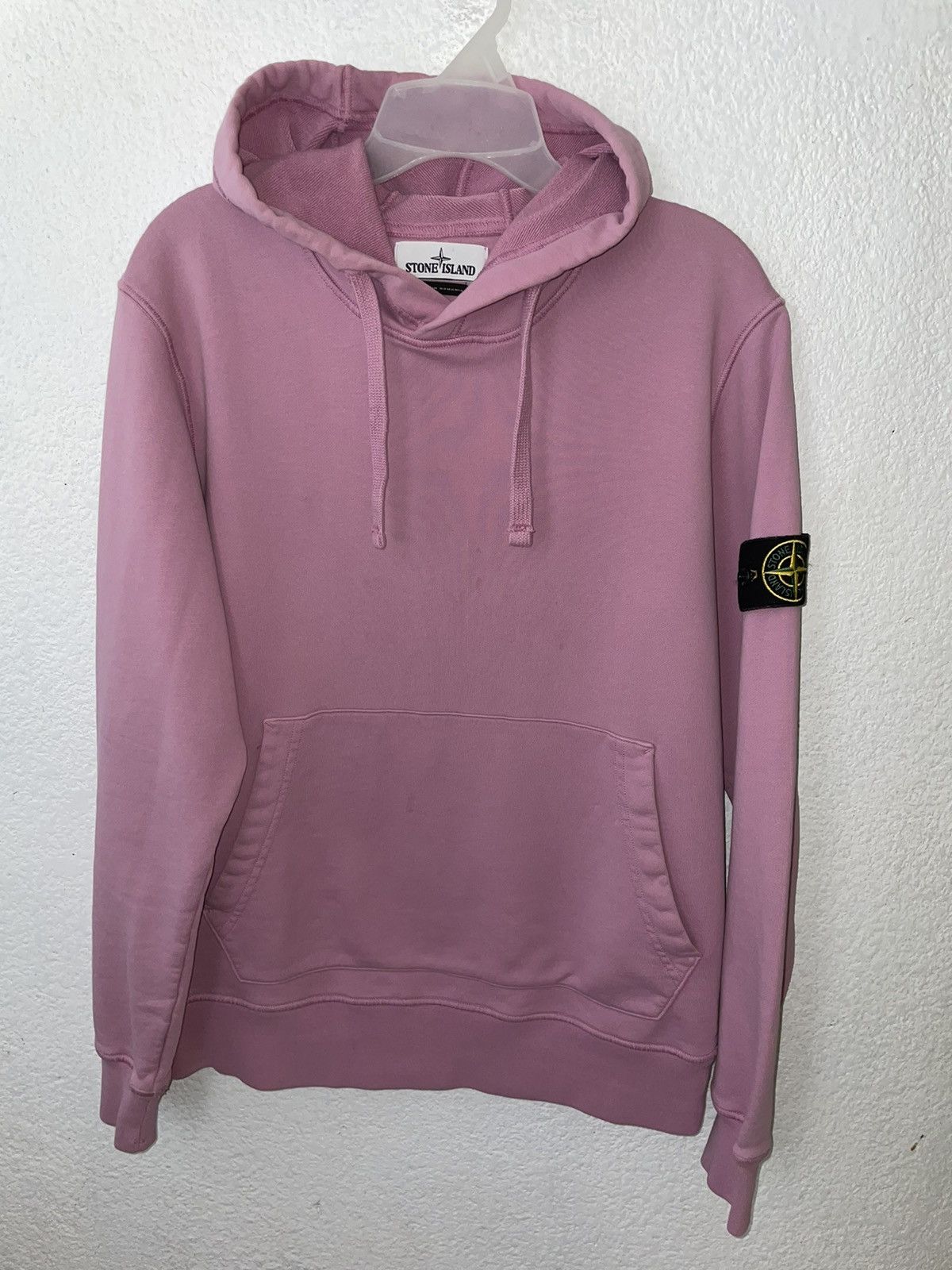 image of Massimo Osti x Stone Island Hoodie in Lilac Purple, Men's (Size Medium)