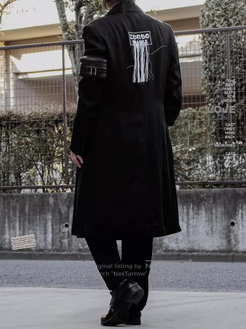 Yohji Yamamoto Yohji Yamamoto Dr. Jkt Black Long Coat. Size US M / EU 48-50 / 2 - 7 Thumbnail