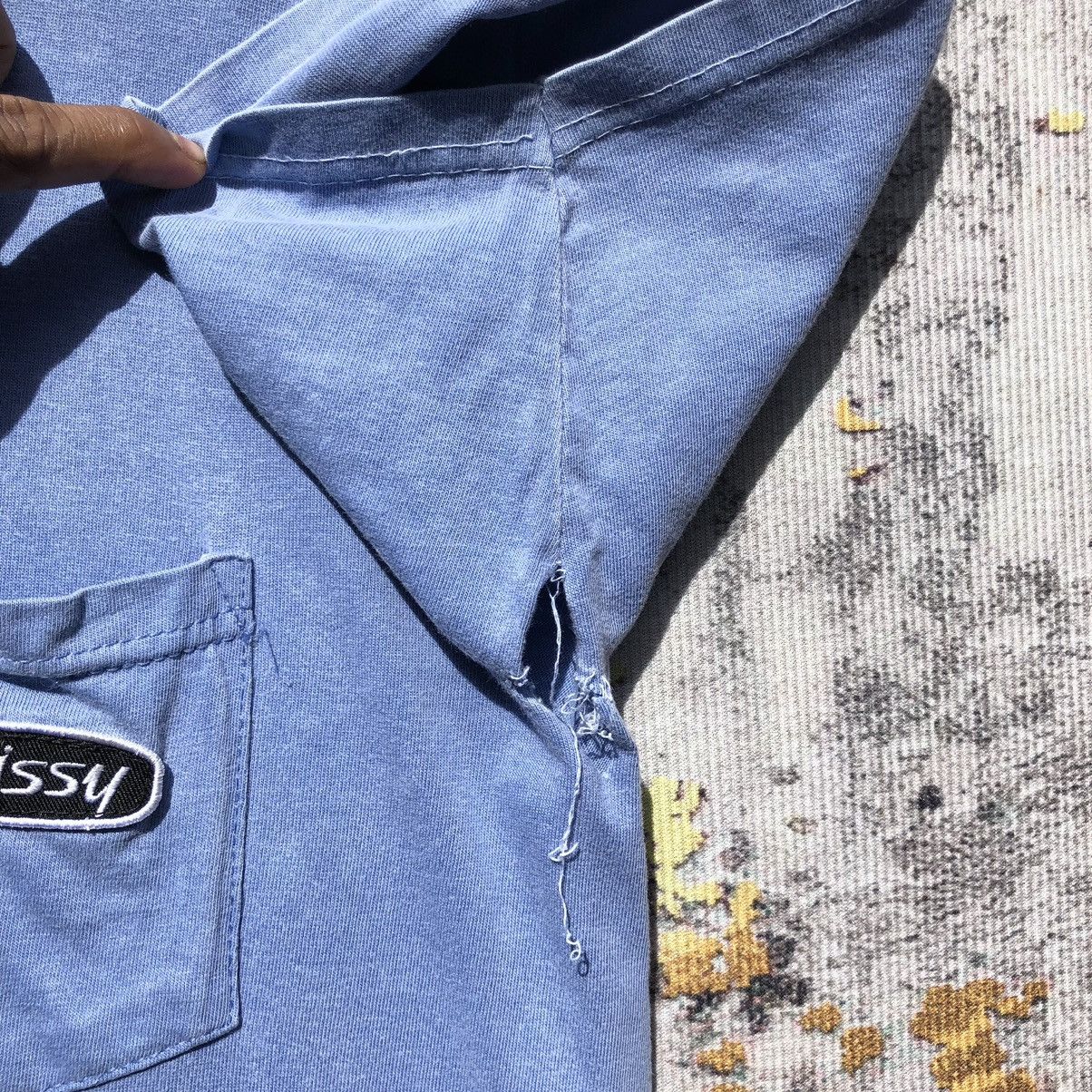 Stussy × Vintage 💥Distressed💥Stussy Pocket Tee Embroidery Stussy Streetwear Size US M / EU 48-50 / 2 - 15 Thumbnail