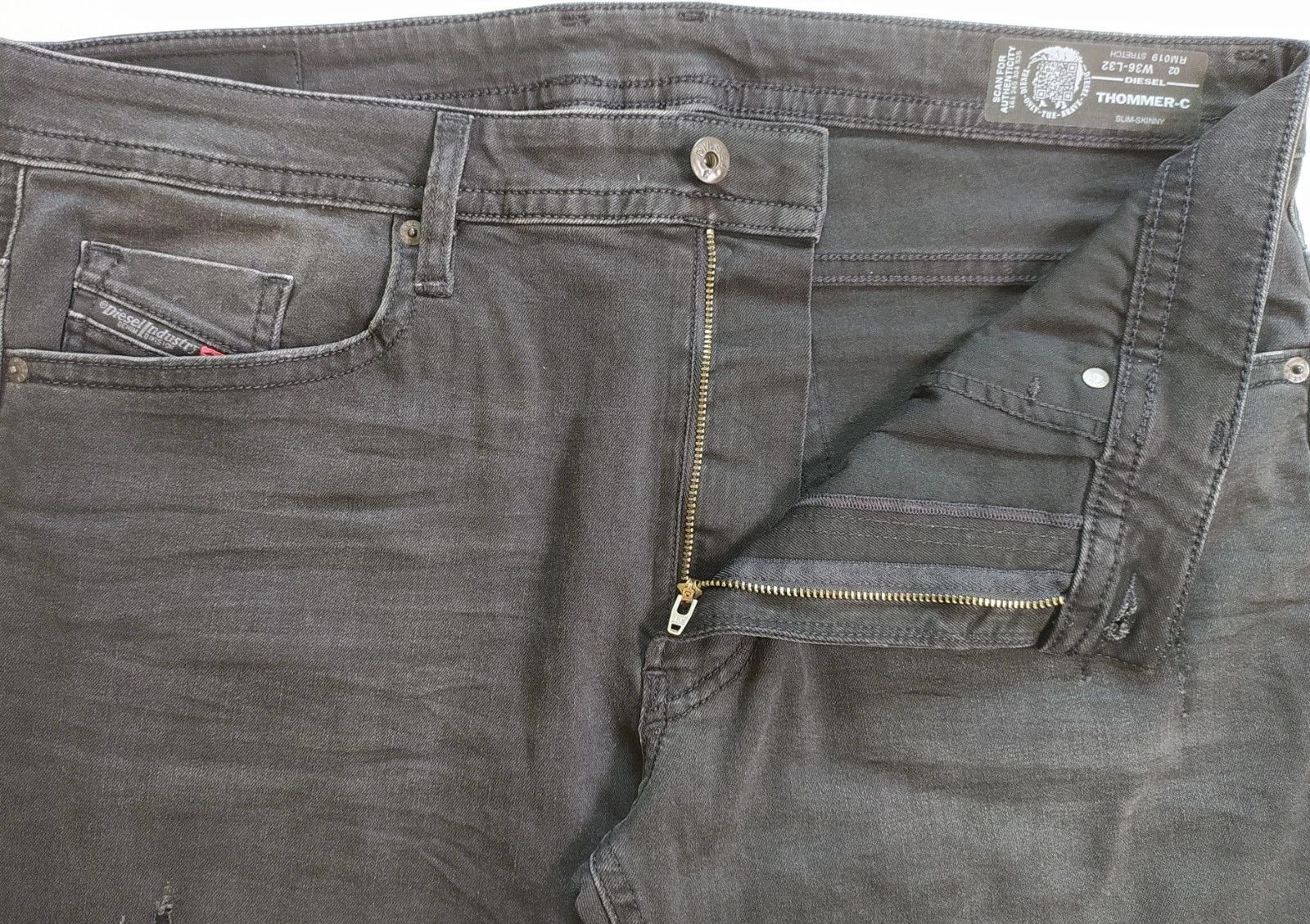 Diesel Diesel THOMMER-C L.32 MENS JEANS T/9613 Size US 36 / EU 52 - 5 Thumbnail