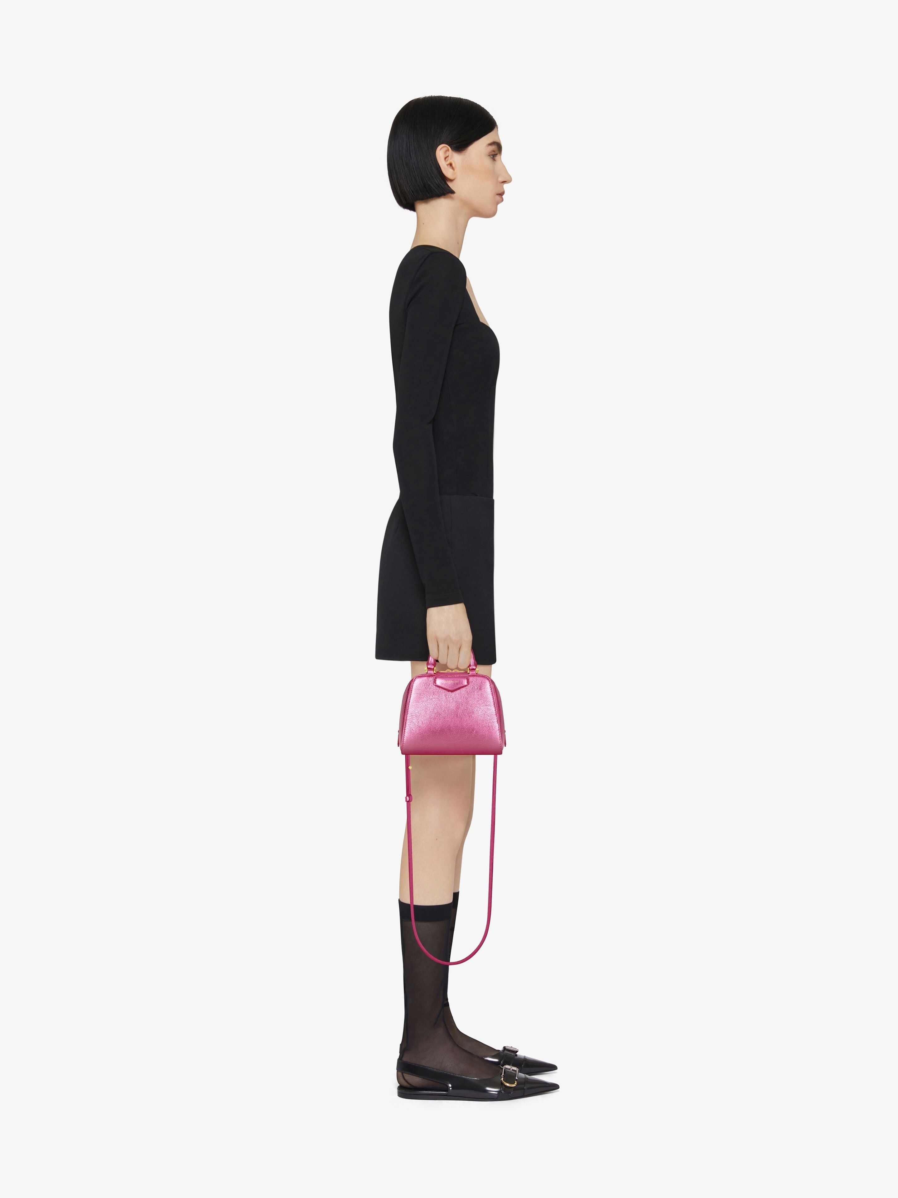 Givenchy oc11z0725 Size: OS / Antigona Cube Nano Bag in Raspberry Size ONE SIZE - 3 Thumbnail