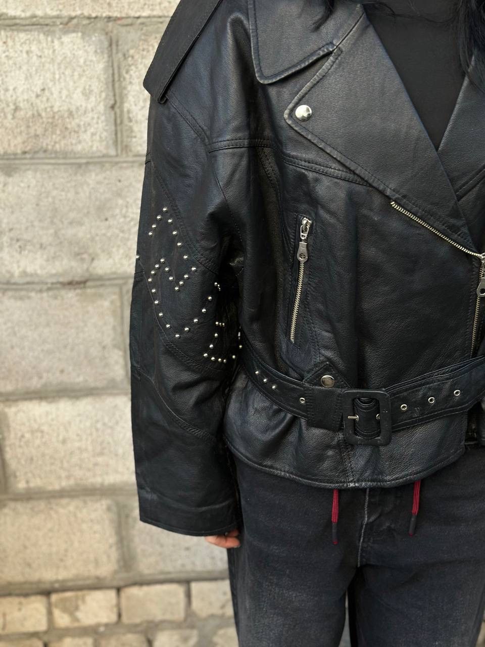 Genuine Leather VTG Women’s Jacket Racing Leather Size 40 L Y2K 00s UsA Hype Size L / US 10 / IT 46 - 14 Thumbnail