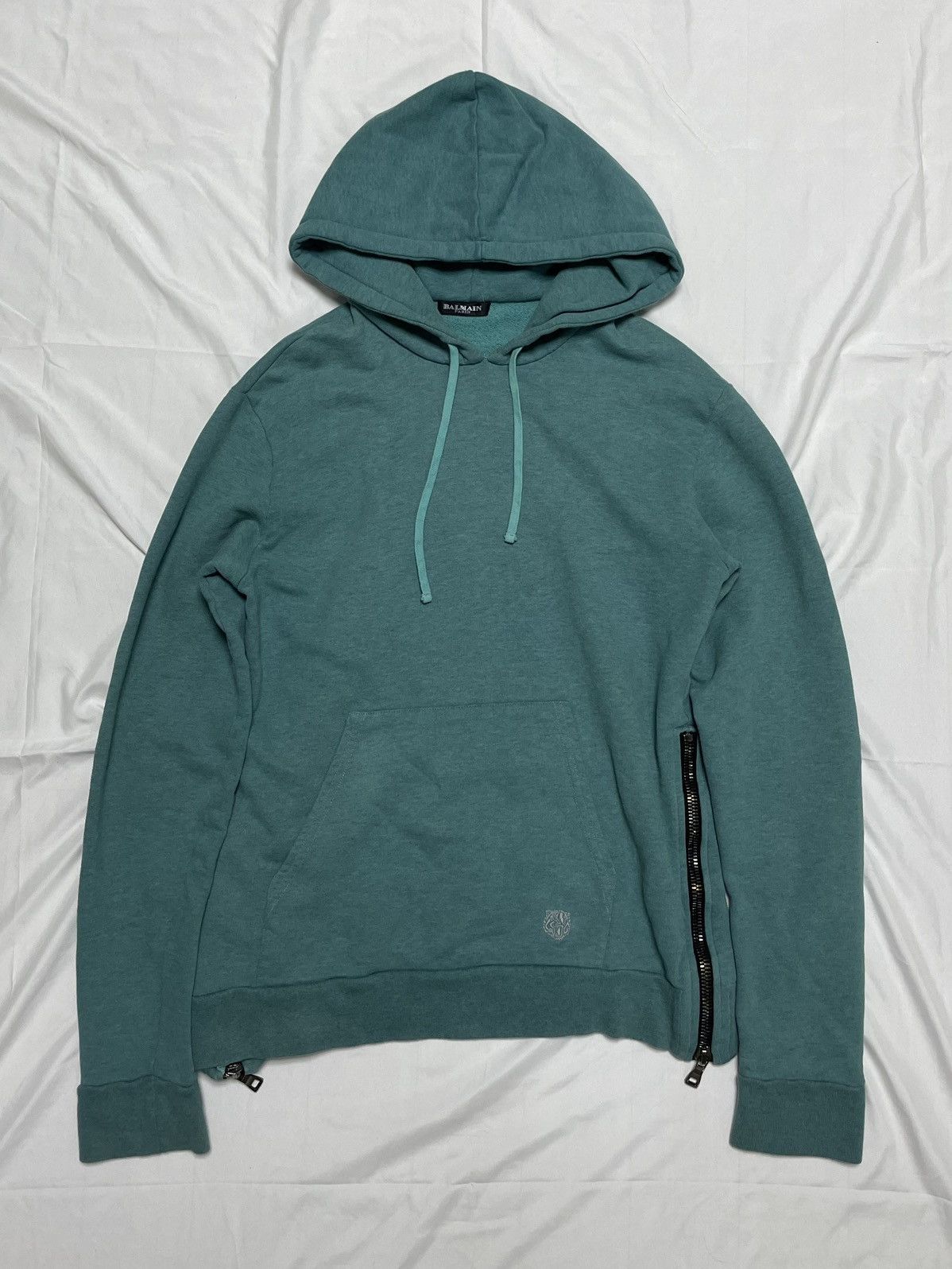 Balmain Balmain Side Zipper Hoodie | Grailed