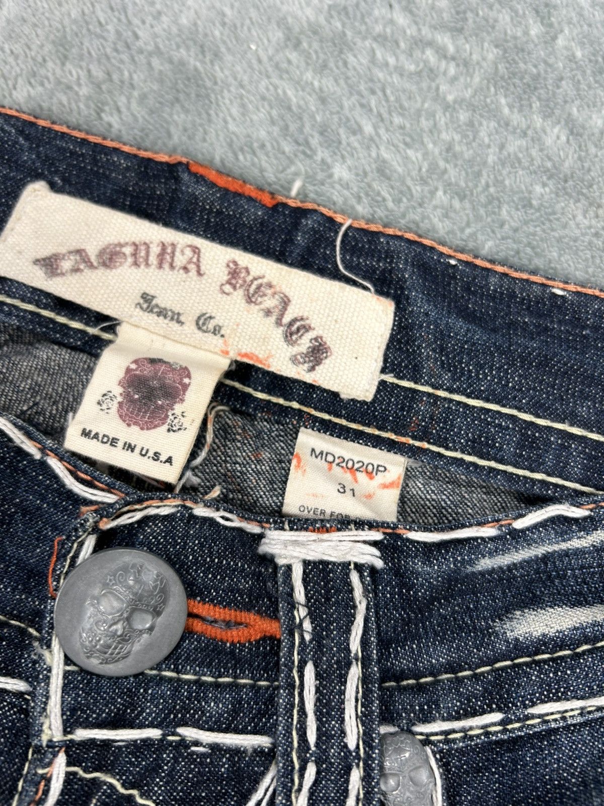 True Religion Vintage 00’s Laguna Beach Jeans co Flared Jeans Size US 31 - 8 Thumbnail
