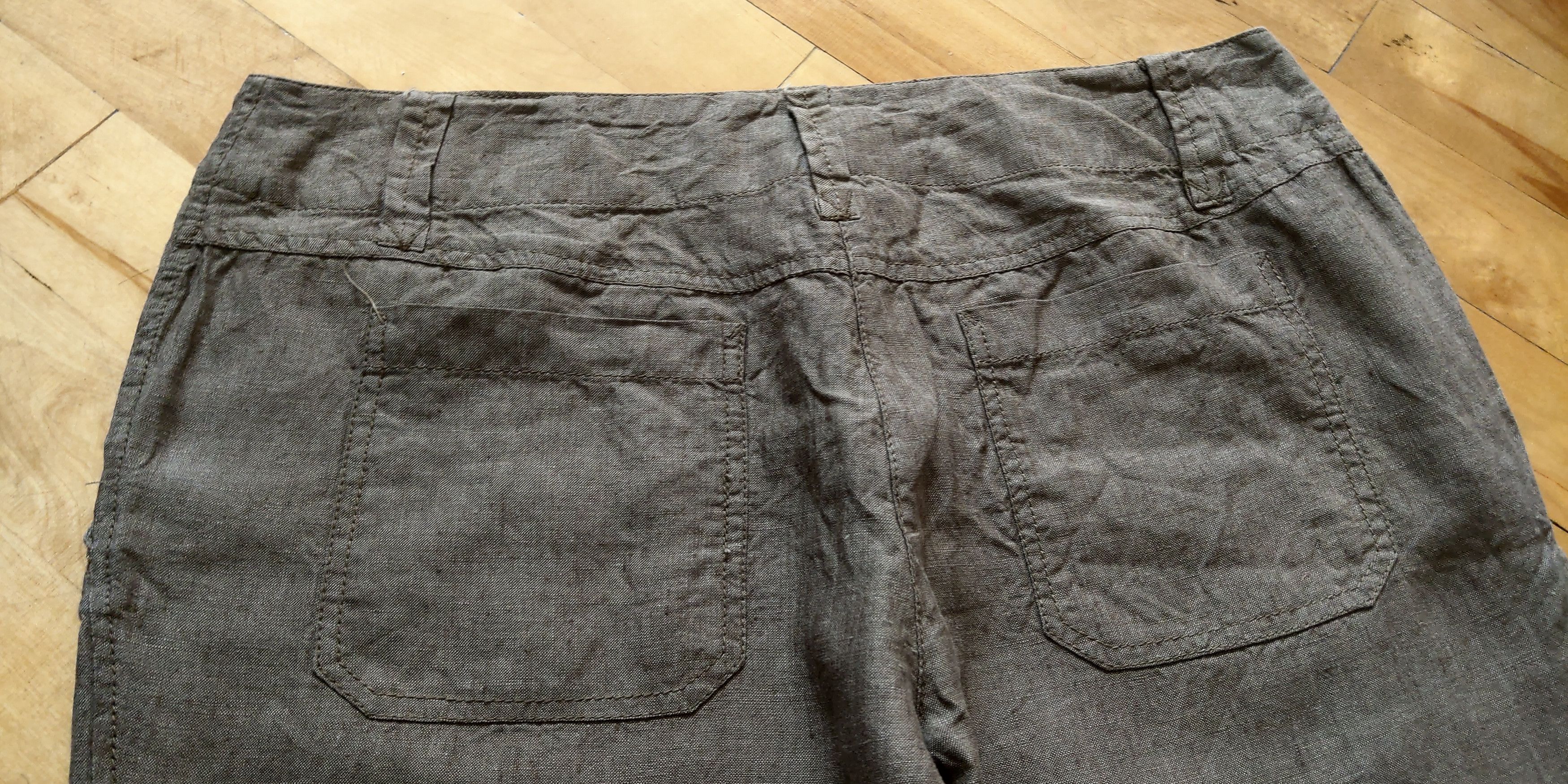 Vintage 100% Linen Pants Flared Baggy Minimalist y2k Vintage Size US 33 - 8 Thumbnail