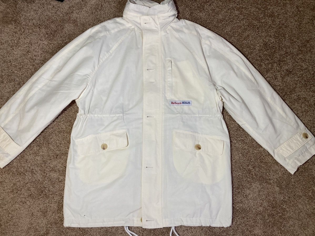 Martine Rose SS19 Martine Rose Cream Zip Up Jacket Rain 2019 MR Be Seen Size US S / EU 44-46 / 1 - 2 Thumbnail