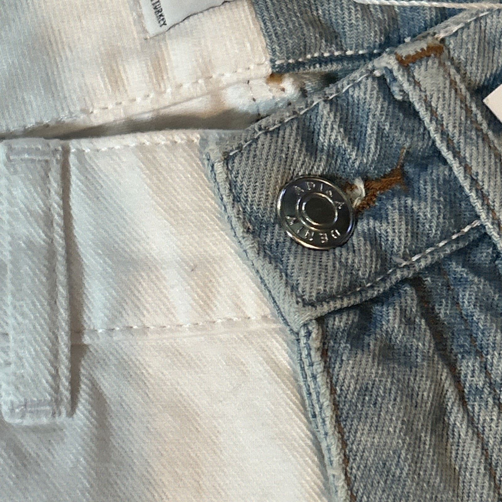 Other Adika Size Small Women’s Two Toned White & Denim Jeans New Size 26" / US 2 / IT 38 - 7 Thumbnail