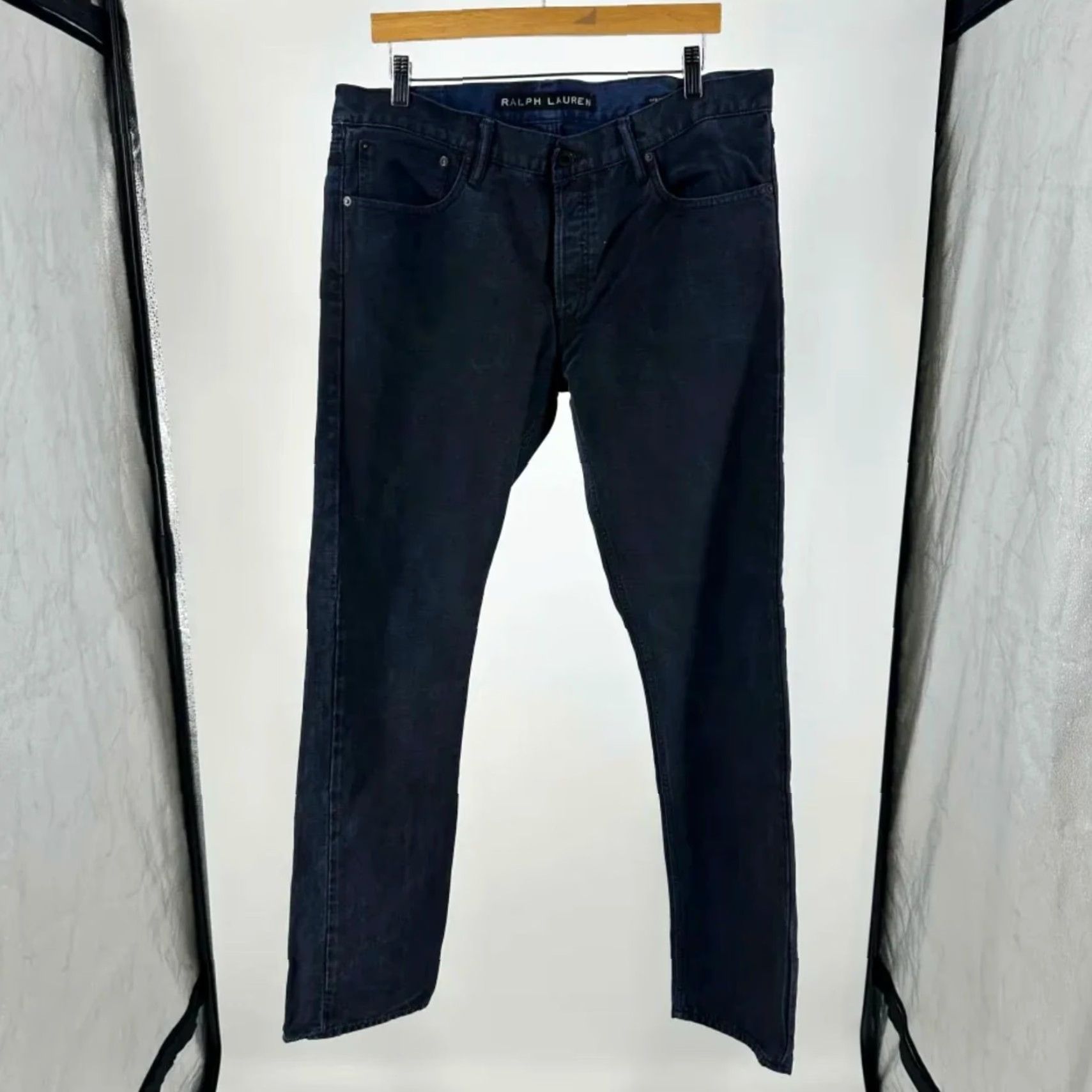 Polo Ralph Lauren Polo Ralph Lauren Black Label Straight Denim Jeans Size 37X32 Men Blue Regular 32in Inseam Straight Denim Jeans Size US M / EU 48-50 / 2 - 2 Thumbnail