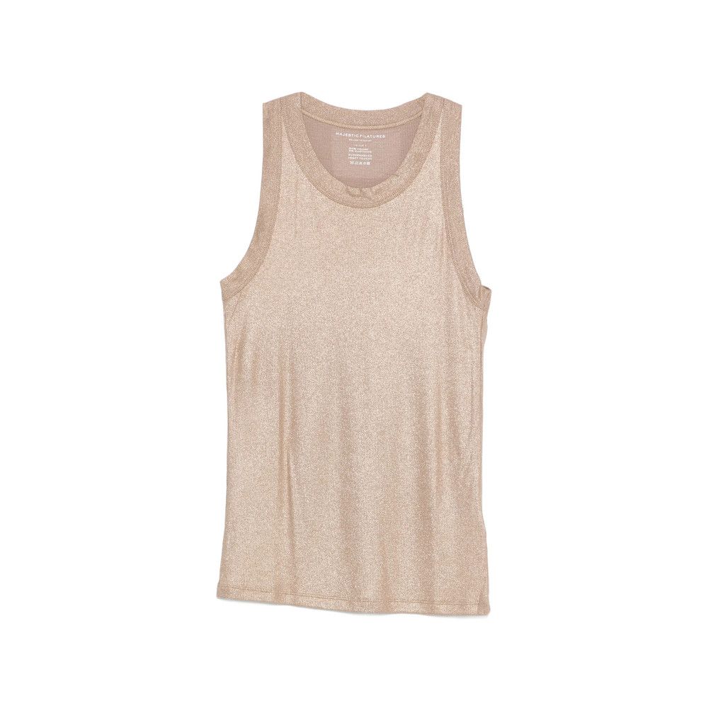 MAJESTIC FILATURES Majestic Filatures GOLD Tops - Vests & Tank Tops Size L / US 10 / IT 46 - 1 Thumbnail