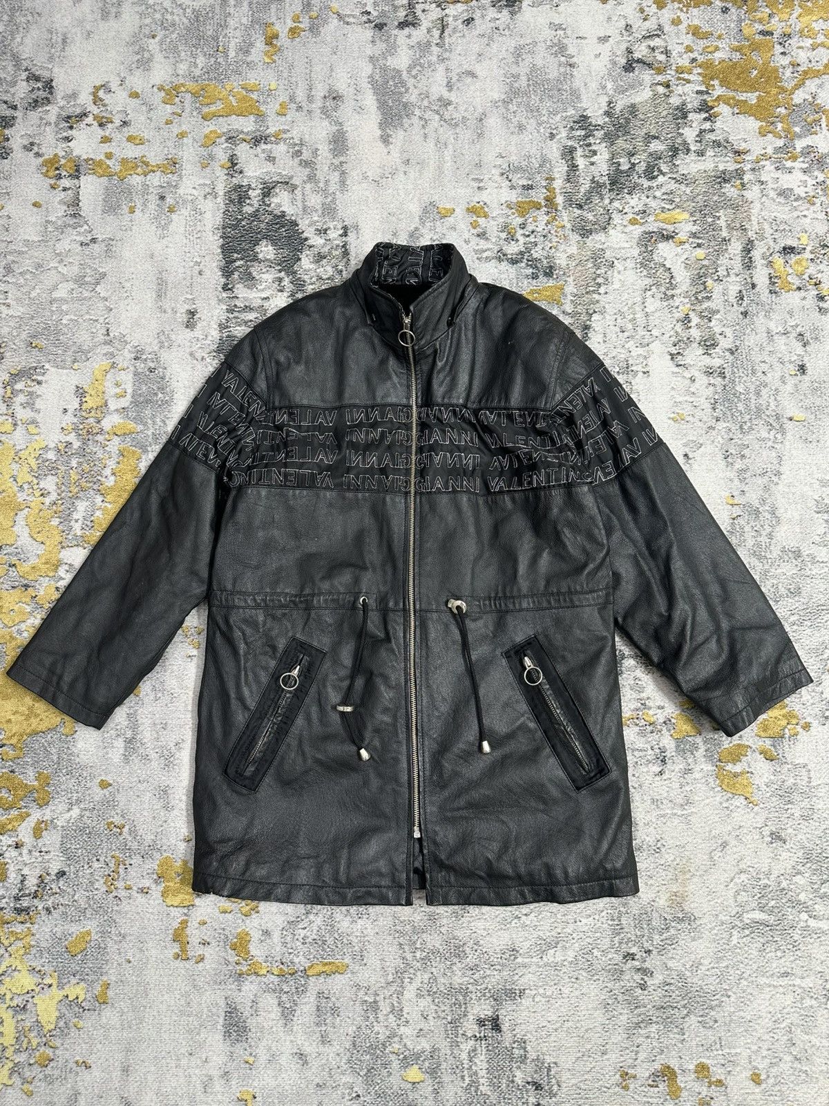 Gianni Valentino Gianni Valentino Spellout Leather Jacket Size US M / EU 48-50 / 2 - 1 Thumbnail