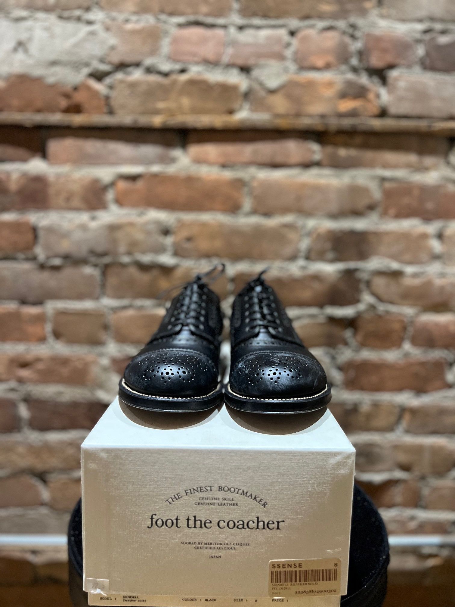 foot the coacher Foot the Coacher Mendell Black Oxford Brogues Size US 8 / EU 41 - 3 Thumbnail