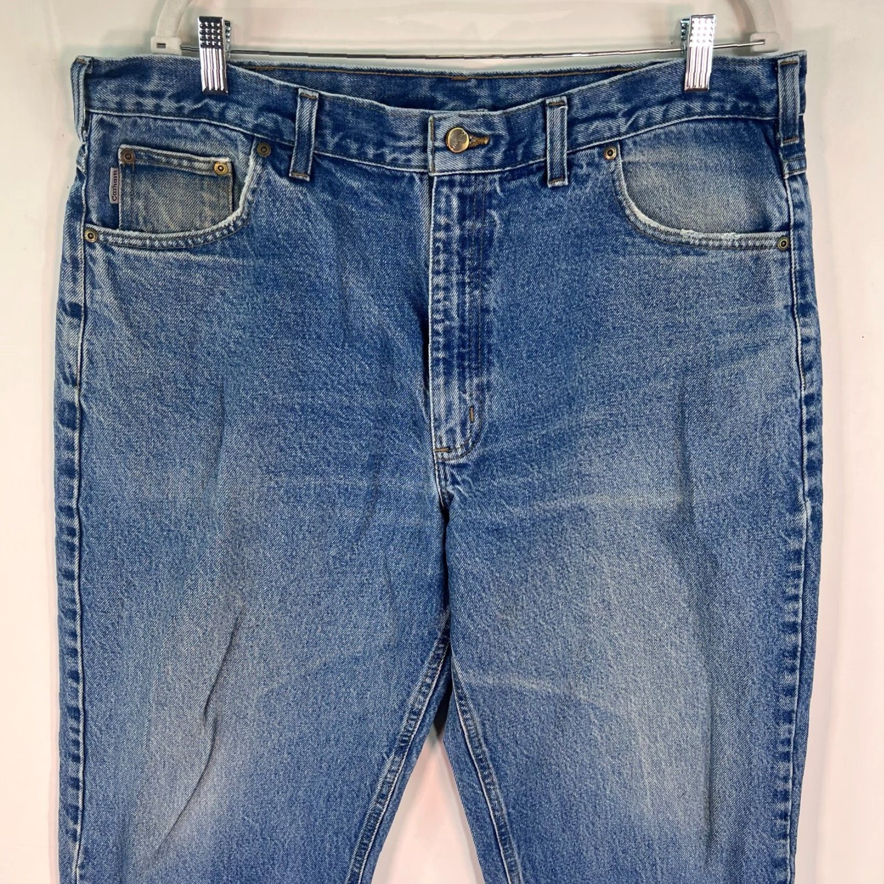 Carhartt Carhartt Pants Mens 40 Blue Relaxed Fit Dungaree Work Wear Outdoor 40x30 Size US 40 / EU 56 - 2 Thumbnail