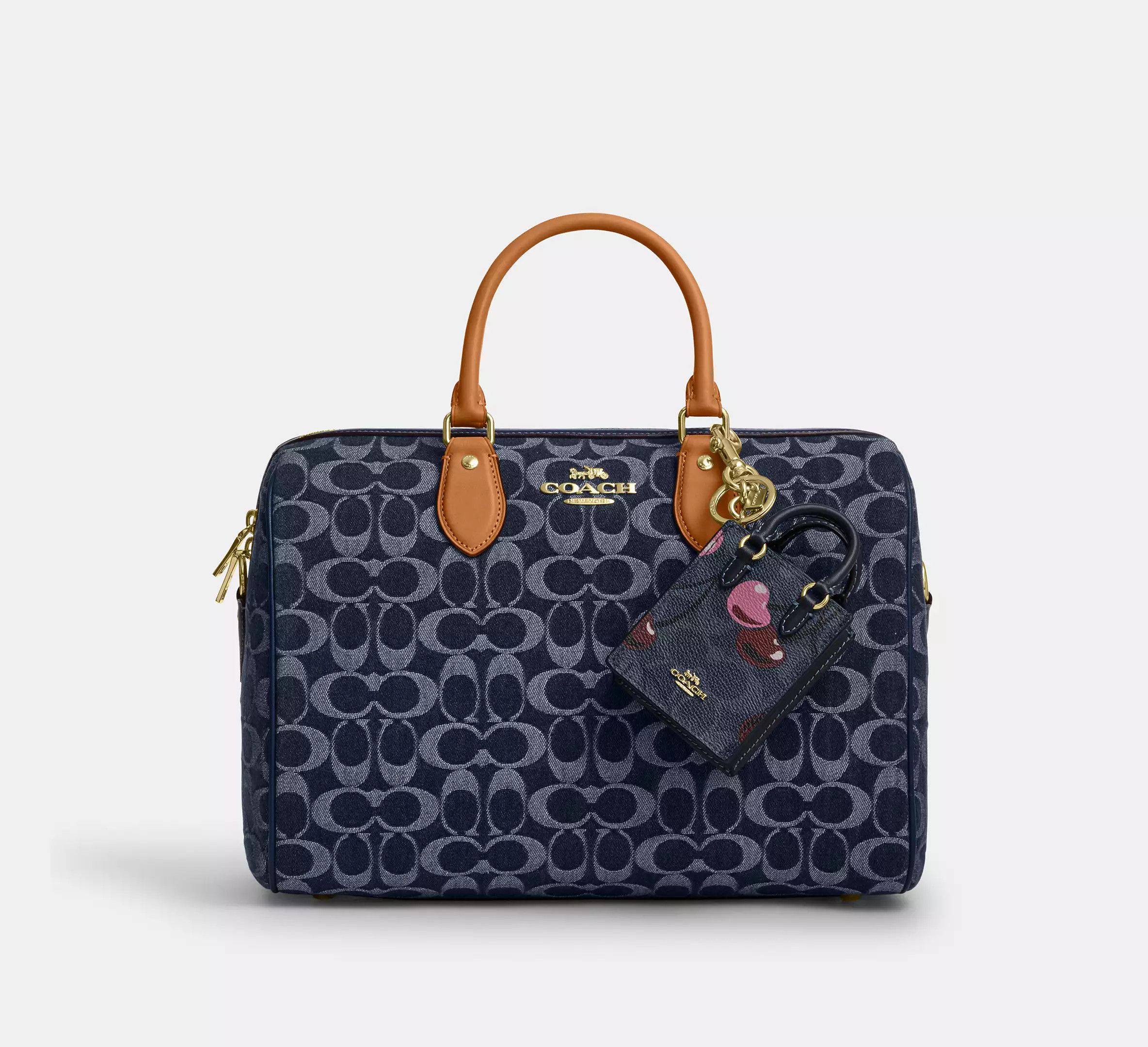 ショルダーバッグ・ポシェット COACH Mini Tote Bag Charm With Cherry Print CZ084 COACH® Outlet | Mini Rowan Bag Charm With Cherry Print
