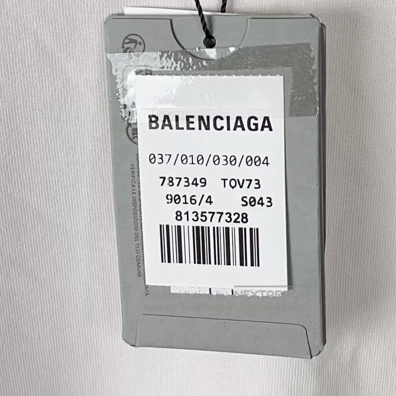 Balenciaga Balenciaga Logo Printed Short Sleeve Round Neck T-Shirt Size US XL / EU 56 / 4 - 6 Thumbnail
