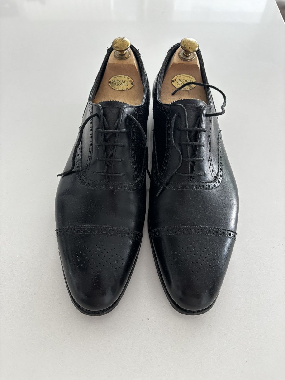Crockett & Jones Crockett & Jones Black UK 12 Brogue Size US 12 / EU 45 - 1 Thumbnail