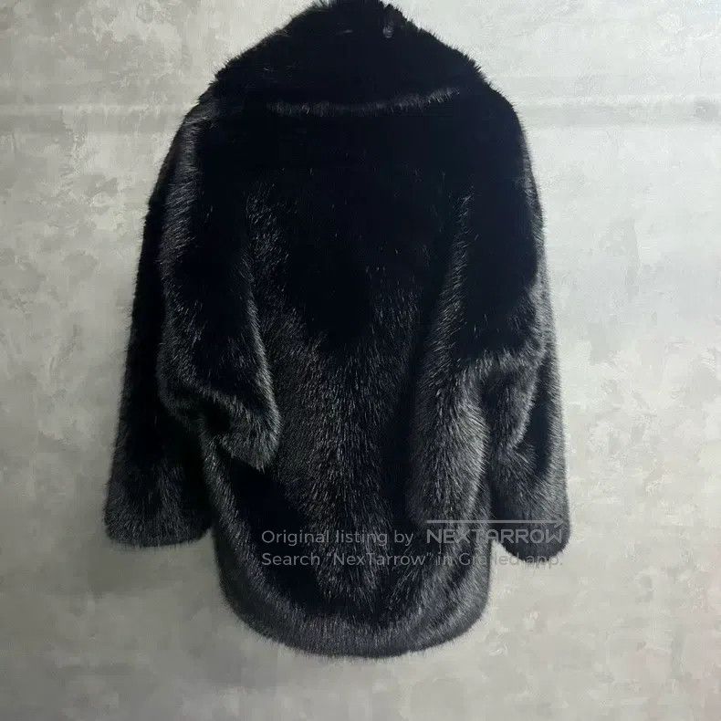 Balenciaga Balenciaga Black Solid Fur Jacket Size XS / US 0-2 / IT 36-38 - 2 Thumbnail