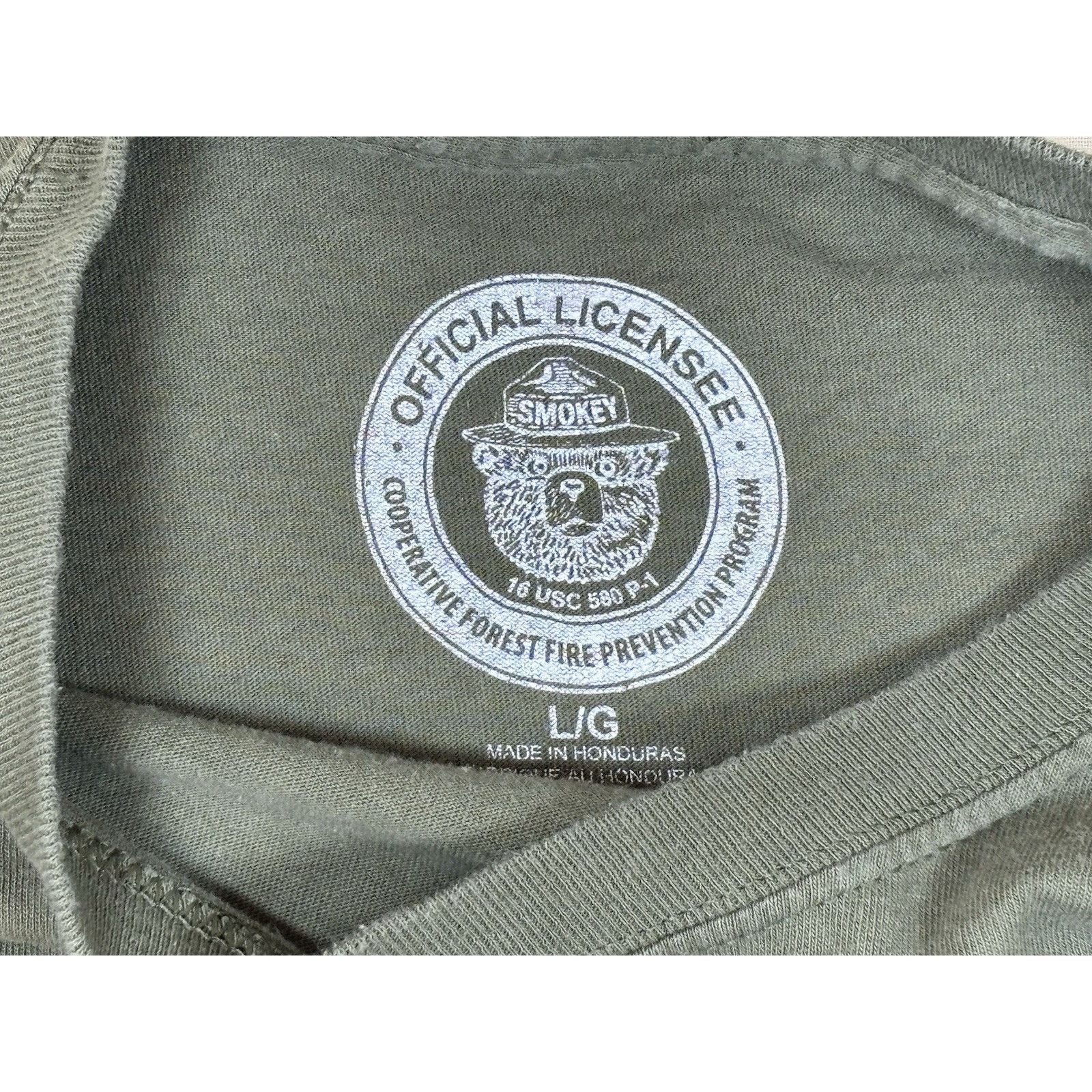 The Unbranded Brand Smokey The Bear Prevent Forest Wildfire Cropped T-Shirt LG Size US L / EU 52-54 / 3 - 5 Thumbnail