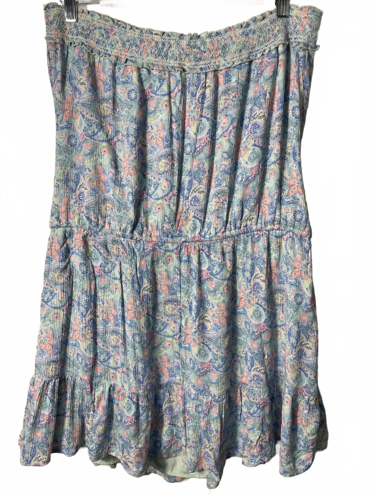 Unknown London Hollister Summer Mini Dress Women's Large Floral Boho NWT Size XL / US 12-14 / IT 48-50 - 6 Thumbnail
