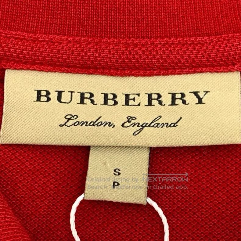 Burberry Burberry Red Equestrian Embroidered Polo. Size US S / EU 44-46 / 1 - 5 Thumbnail