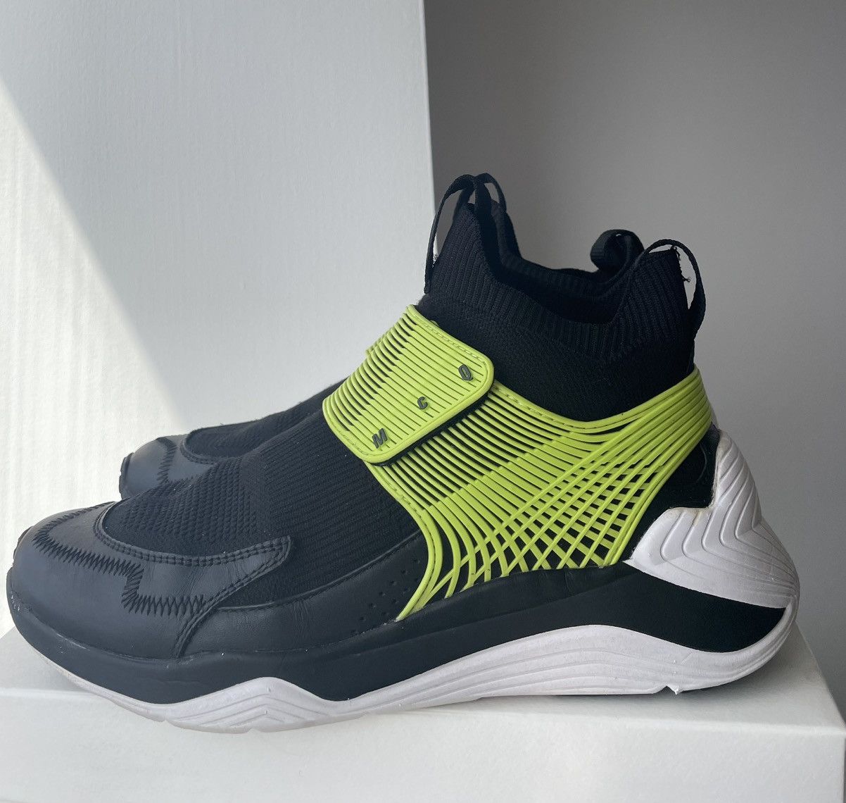 MCQ RRP £450 Auth Alexander McQueen Trainers MCQ BlackGreen UK 5 Size US 7.5 / IT 37.5 - 5 Thumbnail