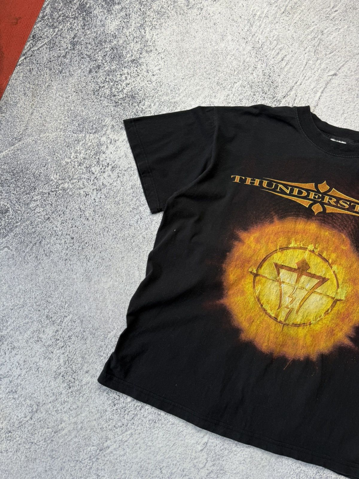 Band Tees Vintage 90s Thunderstone Band T Shirt Rock Heavy Metal Size US M / EU 48-50 / 2 - 2 Thumbnail