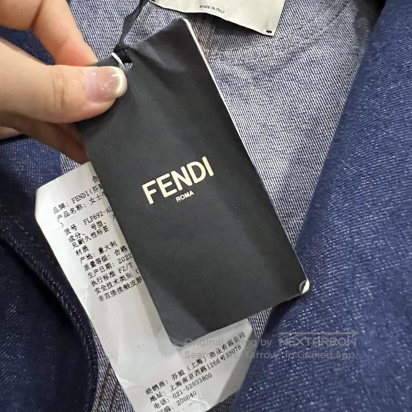 Fendi fendi blue denim jacket size 42 brand. Size US XS / EU 42 / 0 - 4 Thumbnail