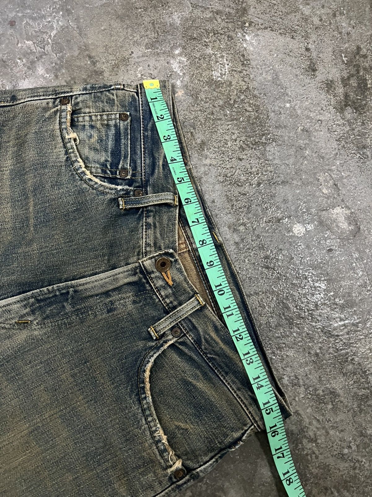 Japanese Brand 💥Rusty Edwin 505ZX Selvedge Orange Tab Jean Size US 31 - 7 Thumbnail