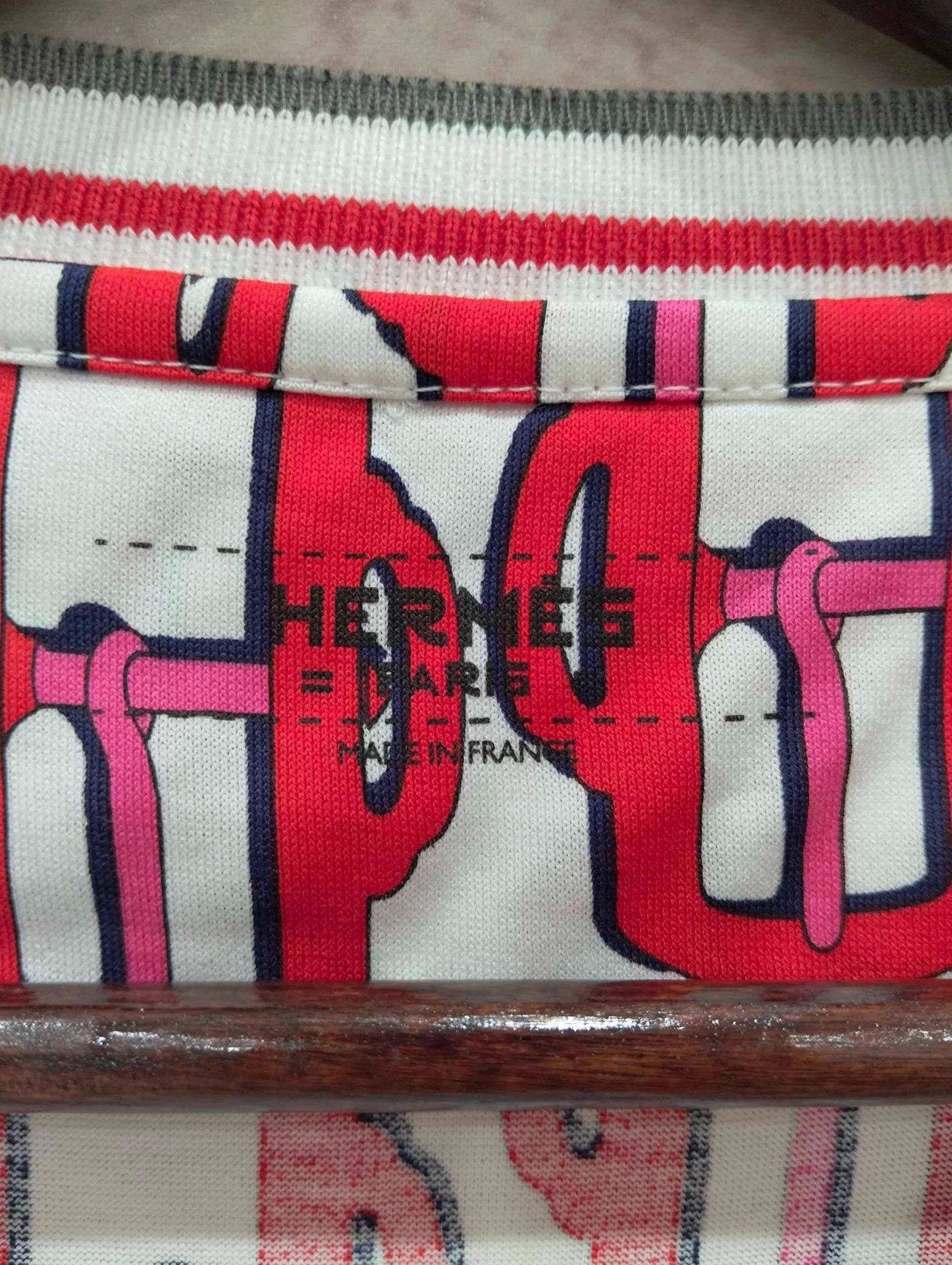 Hermes HERMES crewneck all-over printed T-shirt 38 99 New Size S / US 4 / IT 40 - 4 Thumbnail