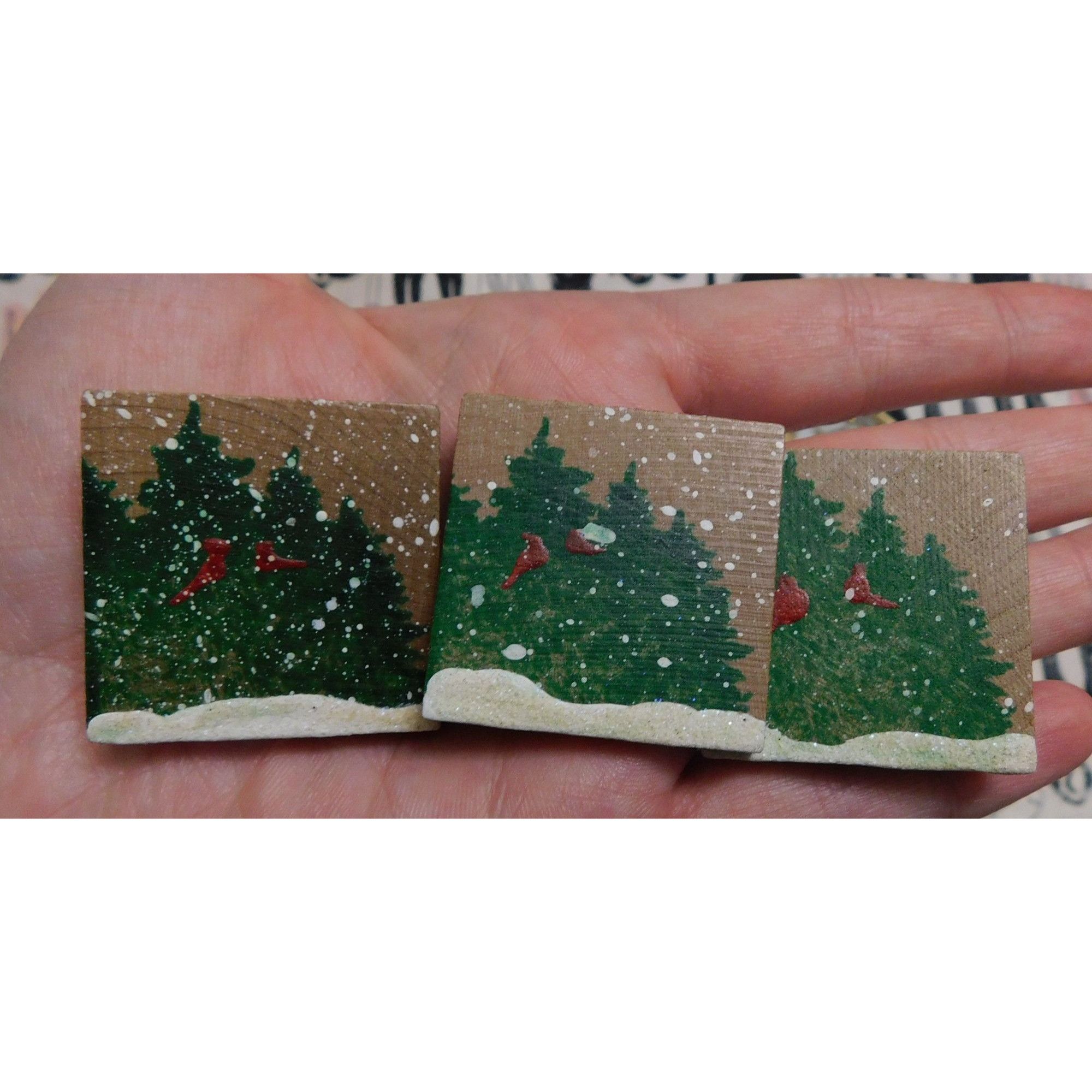 Handmade Vintage Handmade Holiday Brooches (Set of 3) Size ONE SIZE - 1 Thumbnail