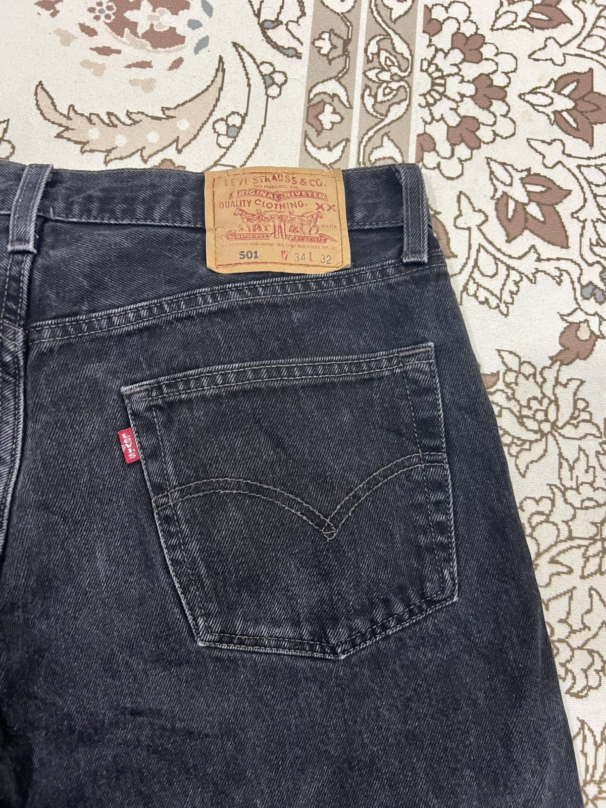 Levi's Vintage Clothing Vintage 1999 Levis 501 Raw Hem Distressed Denim Tears Jorts Size US 33 - 4 Thumbnail