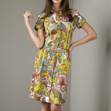 Etro NEW ETRO Dress Paisley Print Collared Button Down Shirt Dres Size XS / US 0-2 / IT 36-38 - 9 Thumbnail