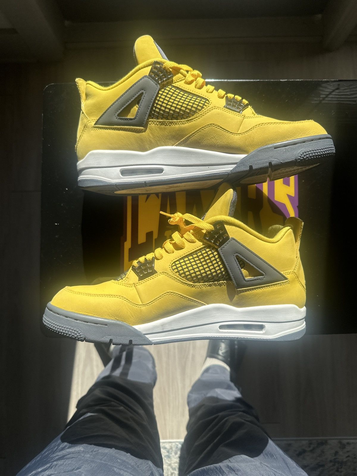 Jordan Brand Air Jordan 4 Retro "Lightning" Size US 12 / EU 45 - 2 Thumbnail