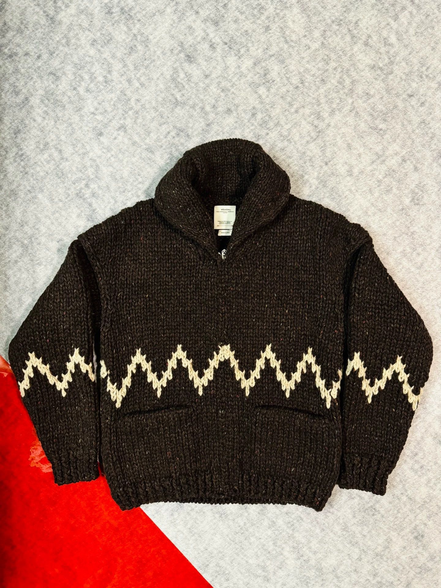 Visvim visvim cowichan SB hand-knit F.Z sweater | Grailed